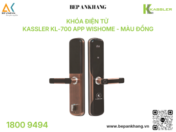 Khóa điện tử Kassler KL-700 App Wishome - Màu Đồng 